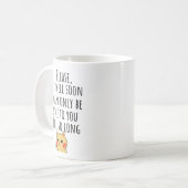Grappig Beterschap Alvast Koffiemok (Voorkant links)
