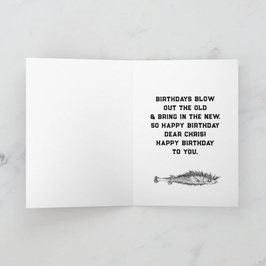 Grappig bevallingsdagkaart kaart (Binnen)