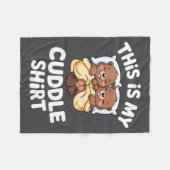 Grappig Beverskoppel Dit Is Mijn Knuffel  Fleece Deken (Voorkant (Horizontaal))