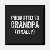 Grappig Bevorderd Tot Opa Eindelijk Zwangerschapsa Magneet (Voorkant)