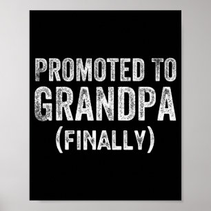 Grappig Bevorderd Tot Opa Eindelijk Zwangerschapsa Poster