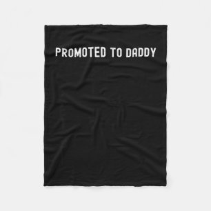 Grappig Bevorderd Tot Papa Baby Cadeau Voor Nieuwe Fleece Deken