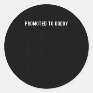 Grappig Bevorderd Tot Papa Baby Cadeau Voor Nieuwe Ronde Sticker