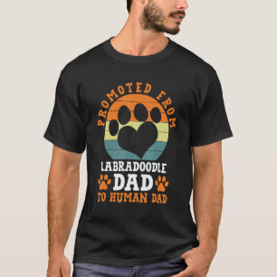 Grappig Bevorderd van Labradoodle Vader Grappige L T-shirt