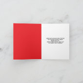 Grappig Bevriezen Golf Ball Kerstmis Kaart (Binnen)