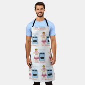 Grappig bevroren diner is avondmaal huisvrouw patr schort (Gedragen)