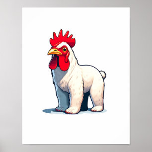 Grappig Bewaar de Pollo Beer Wall Art Poster