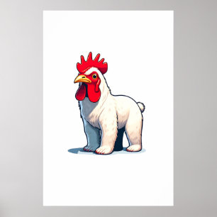 Grappig Bewaar de Pollo Beer Wall Art Poster