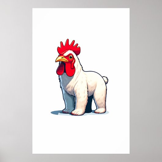 Grappig Bewaar de Pollo Beer Wall Art Poster (Voorkant)