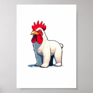 Grappig Bewaar de Pollo Beer Wall Art Poster