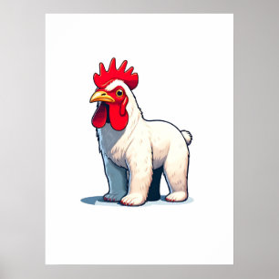 Grappig Bewaar de Pollo Beer Wall Art Poster