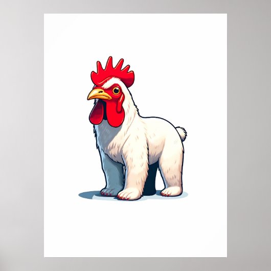 Grappig Bewaar de Pollo Beer Wall Art Poster (Voorkant)