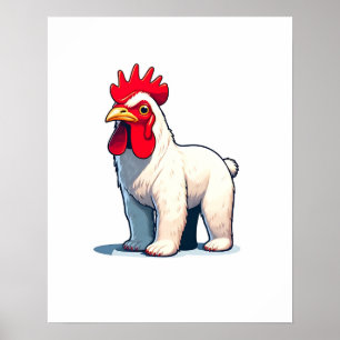 Grappig Bewaar de Pollo Beer Wall Art Poster