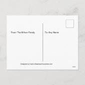 Grappig Bewegend Bericht Briefkaart Sjabloon (Achterkant)