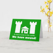 Grappig bewegend wenskaart kaart (Gele Bloem)