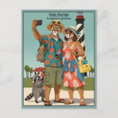Grappig Bezoek Florida Briefkaart (Voorkant)