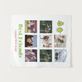 Grappig BFF FOTOCOLLAGE cadeau persoonlijk AVOCADO Wandkleed (Voorkant (horizontaal))