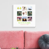 Grappig BFF FOTOCOLLAGE Cadeau Persoonlijke AVOCAD Canvas Afdruk (Insitu (Woonkamer))