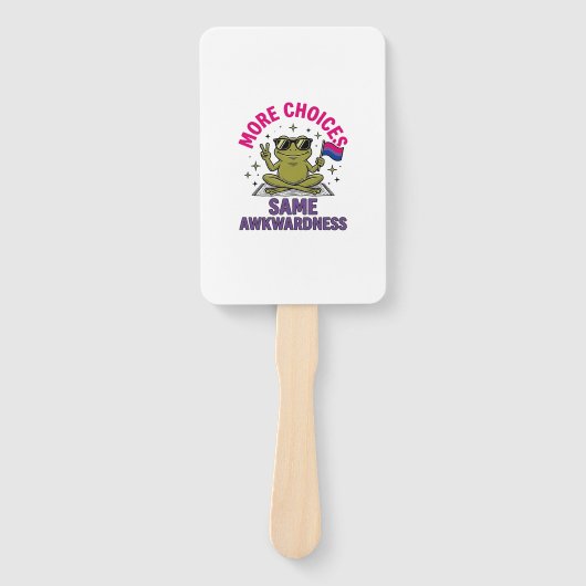 Grappig Bi Kikker Pride Shirt Ontwerp_1 Handwaaier (Voorkant)
