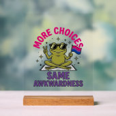 Grappig Bi Kikker Pride T-shirt ontwerp_1 Acryl Bord (Neutraal)
