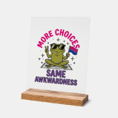 Grappig Bi Kikker Pride T-shirt ontwerp_1 Acryl Bord (Hoek)