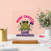 Grappig Bi Kikker Pride T-shirt ontwerp_1 Acryl Bord (Huwelijk)