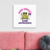 Grappig Bi Kikker Pride T-shirt ontwerp_1 Canvas Afdruk (Insitu (Woonkamer))