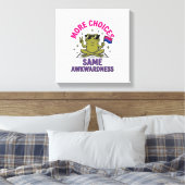 Grappig Bi Kikker Pride T-shirt ontwerp_1 Canvas Afdruk (Insitu (Slaapkamer))