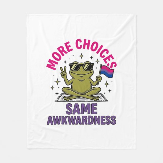 Grappig Bi Kikker Pride T-shirt ontwerp_1 Fleece Deken (Voorkant)