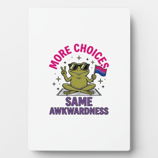 Grappig Bi Kikker Pride T-shirt ontwerp_1 Fotoplaat (voorkant)