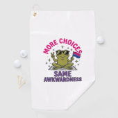 Grappig Bi Kikker Pride T-shirt ontwerp_1 Golfhanddoek (Insitu)