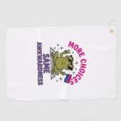 Grappig Bi Kikker Pride T-shirt ontwerp_1 Golfhanddoek (Horizontaal)