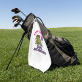 Grappig Bi Kikker Pride T-shirt ontwerp_1 Golfhanddoek (Groen)