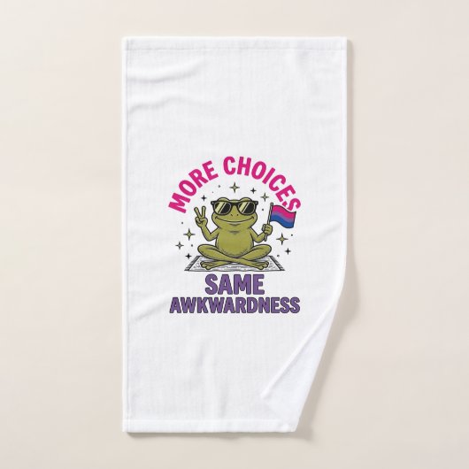 Grappig Bi Kikker Pride T-shirt ontwerp_1 Handdoek (Handdoek)