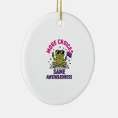 Grappig Bi Kikker Pride T-shirt ontwerp_1 Keramisch Ornament (Rechts)