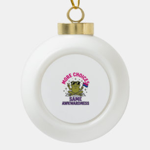 Grappig Bi Kikker Pride T-shirt ontwerp_1 Keramische Bal Ornament