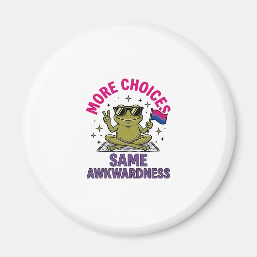 Grappig Bi Kikker Pride T-shirt Ontwerp_1 Magneet (Voorkant)