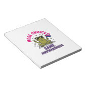 Grappig Bi Kikker Pride T-shirt ontwerp_1 Notitieblok (Schuin)