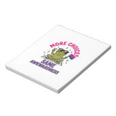 Grappig Bi Kikker Pride T-shirt ontwerp_1 Notitieblok (Linkerzijde)