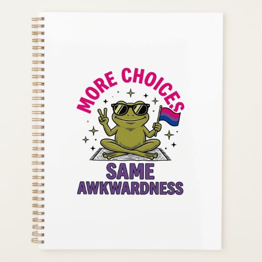 Grappig Bi Kikker Pride T-shirt Ontwerp_1 Planner (Voorkant)