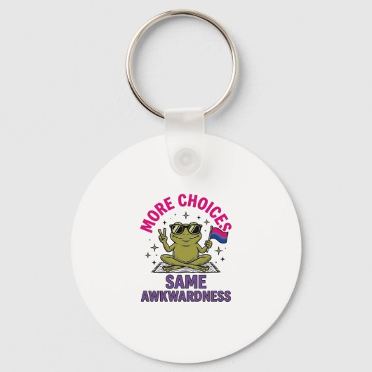 Grappig Bi Kikker Pride T-shirt ontwerp_1 Sleutelhanger (Voorkant)