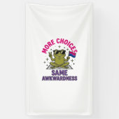 Grappig Bi Kikker Pride T-shirt ontwerp_1 Spandoek (Verticaal)