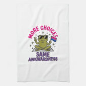 Grappig Bi Kikker Pride T-shirt ontwerp_1 Theedoek (Verticaal)