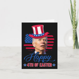 Grappig Biden Dazed Merry 4th van Pasen 4th van ju Kaart
