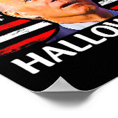 Grappig Biden verward Merry 4th van Halloween Meme Poster (Hoek)