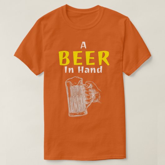 grappig bier 10 t-shirt (Design voorkant)