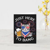 Grappig bier 4 juli kat liefhebber gewoon hier om kaart (Gele Bloem)