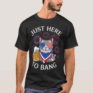 Grappig bier 4 juli kat liefhebber gewoon hier om  t-shirt
