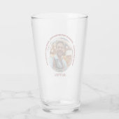 Grappig Bier Adviseur Custom Photo Glass Cup Glas (Achterkant)