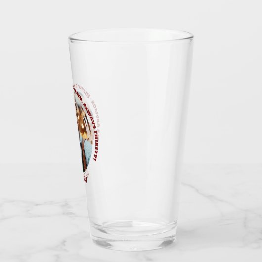 Grappig Bier Adviseur Custom Photo Glass Cup Glas (Links)